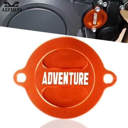 CNC Aluminum Motorcycle Engine Oil Filter Cap Oil Fuel Tank Cover For 990 Adventure 1090 1190 1290 ADVENTURE