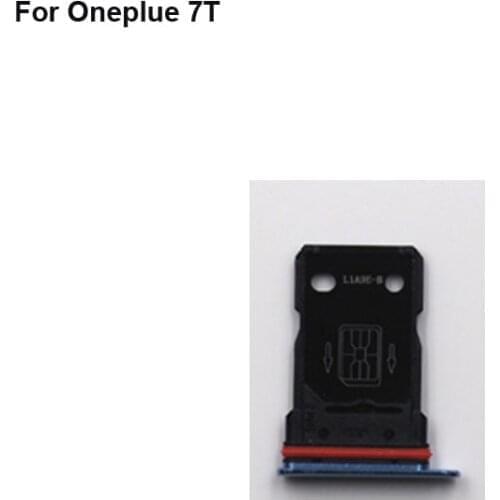 For Oneplus 7T 7 T New Tested Sim Card Holder Tray Card Slot A7010 A 7010 Sim Card Holder Replacement Parts 1+7T