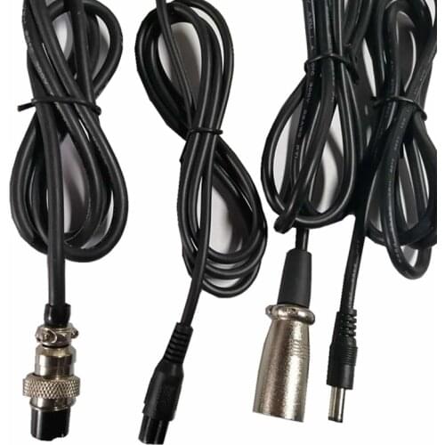 5pcs GX16 / DC / RCA / PIN / XLR 3 holes Female Connector / Stocket for E-bike Charger for DIY Bicycle Battery