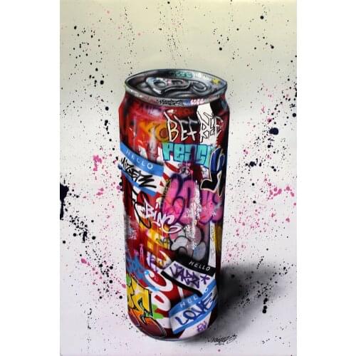 Ring Top Can Picture Colorful Graffiti Canvas Room Poster Wall Art Modern Painting Home Interior Decor Livingroom Bedroom Office