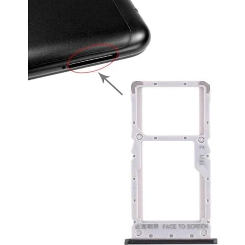 IPartsBuy SIM Card Tray + SIM Card Tray / Micro SD Card Tray for Xiaomi Redmi Note 6 Pro