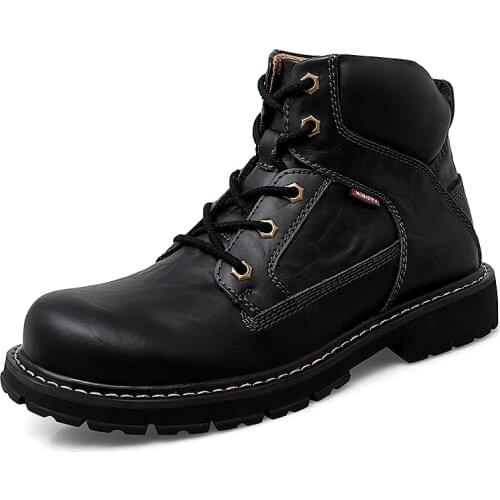 2021 Men Shoes Military Tactical Ankle Boots Men Outdoor Leather Man Boots Army Hunting Boots for Men Shoes Casual Black Boots