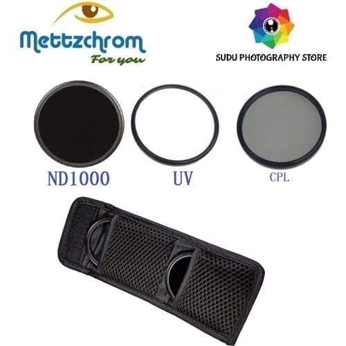 UV CPL ND1000 ( 10 STOPS ) FILTER KIT 39mm 49mm 52mm 55mm 58mm 62mm 67mm 72mm 77mm filter set
