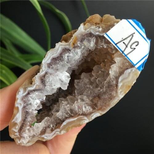 Natural Agate Geode Quartz Crystal Cluster Minerals Healing Home Decoration