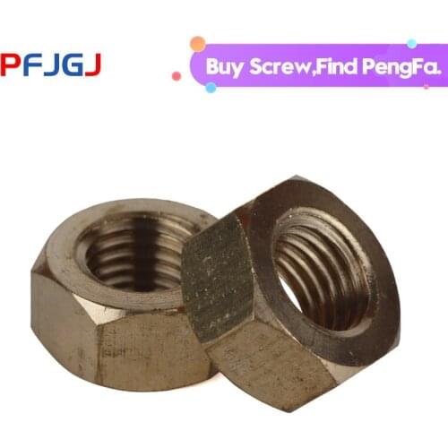 Peng Fa 50pcs M1.6 M2 M2.5 M3 M4 M5 M6 M8 M10-M36 GB52 Copper Hexagonal Brass Hex Nuts Hexagon Nuts