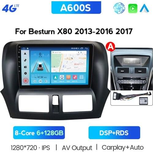 RDS AM 6G+128G Android System Car Radio Stereo For FAW Besturn X80 2013-2017 Car Dvd Player Gps Navi Car Accessories 4G Internet