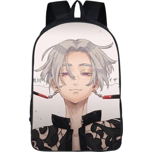 Tokyo Revengers Backpack Japanese Style Anime Cosplay Unisex School 3D Character Print Shoulder Travel Laptop Polyester Bags