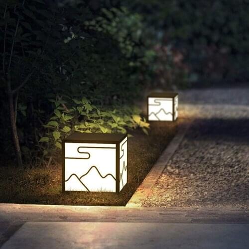 Outdoor Garden Solar Post Lamp Waterproof Outdoor Villa Landscape Street Column Lawn Lamp Courtyard Pathway Pillar Solar Light