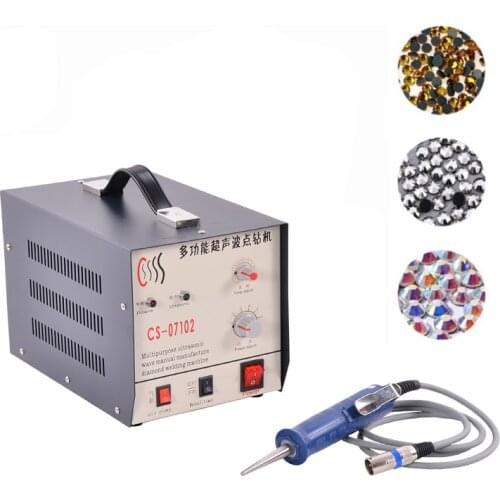 Ultrasonic drilling machine rhinestone hot fix press machine