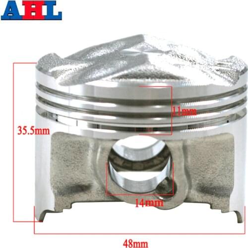 Motorcycle Engine Parts STD +25 +50 Cylinder Bore Size 48 48.25 48.5 mm Piston & Rings & Clips For Yamaha FZR250RR 3LN ZEAL250