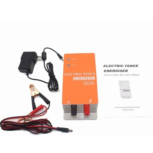 DC 12 V Solar Electric Fence Charger Ranch Energy Controller Animal Raccoon Dog Sheep Horse Cattle Poultry Farm Electric Fence Y