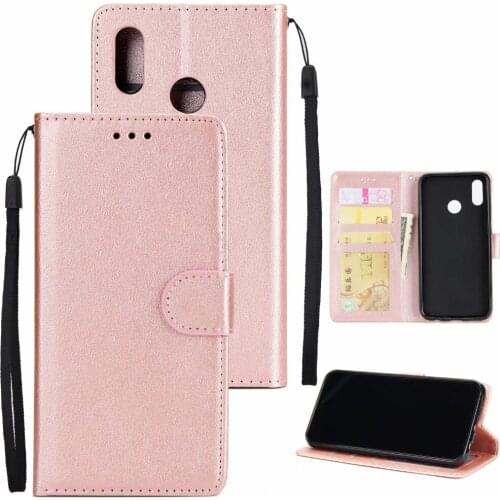 10pcs/lot free shipping Solid color Wallet PU leather +TPU Case For Xiaomi Redmi Note 6 Note 6Pro 6A With Photo Frame Card Slots