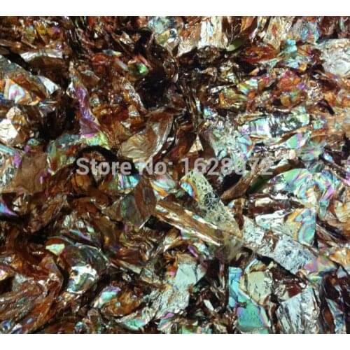 100G Red variegated gold Flake leaf in good quality , free shipping