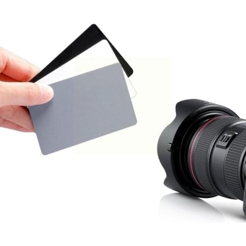 2in1 Grey White Balance Card 12'' 30CM 18% White Balance Mini Gray Card Camera Calibration DSLR Checker Card Photographic W6S6