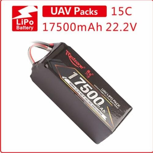 2020 Limited Drones Rc Plane Remote Control Airplanes Redzone Lipo 15c 17500mah 22.2v R&f Battery Aerial Plant