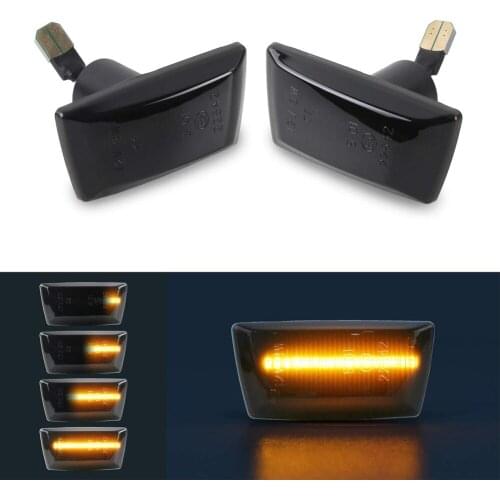 2X Dynamic LED Side Marker Blinker Turn Signal Lights For Opel Adam Astra H Corsa D Corsa E Insignia A Meriua B Zafira B Meriva