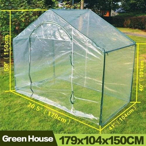 AULAYSED 5.9' X 3.5' X 5' New Warm Green House Plant Flower Gardening Greenhouse PE Invernadero Serre De Jardin Agricultura