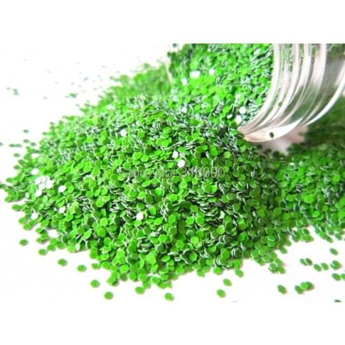 Nail Glitter, Green Solvent Resistant Glitter Sampler Set for Glitter Nail Art and Glitter Crafts