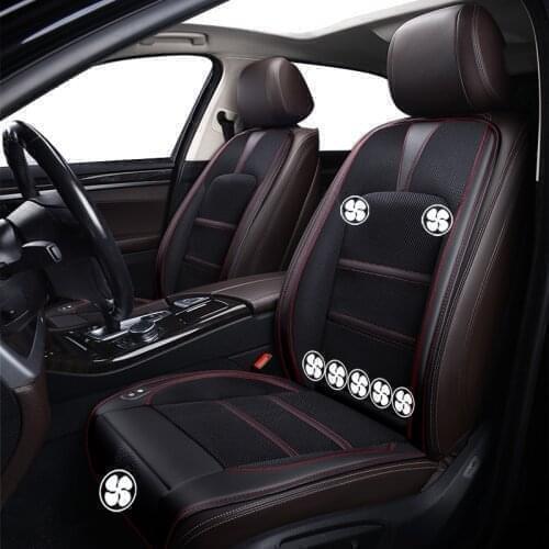 KOKOLOLEE 12V Seat ventilation 1pc car seat cover for Fiat all model Linea Bravo Ottimo Viaggio punto Perla summer Pad Cushion