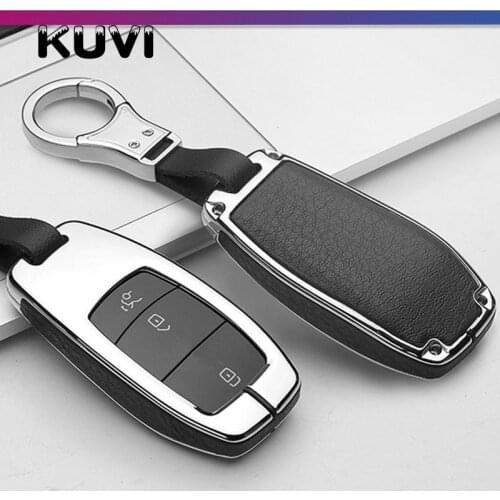 Alloy Leather Car Key Protection Case Cover for Mercedes Benz 2017 2018 E Serials E300 E200 E220 Maybach S320L S450 S350