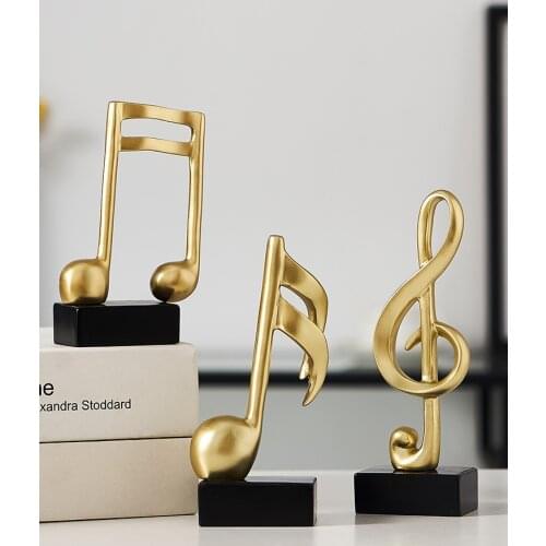 TV cabinet wine cabinet decoration creative home living room decor desk small furnishings modern bookshelf musical note statue