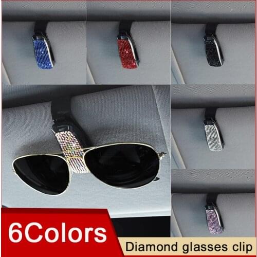 Eyeglasses Holder Auto Sun Visor Glasses Bracket Fastener Clip for Sunglasses Ticket Card Multi-Function Bracket Frames