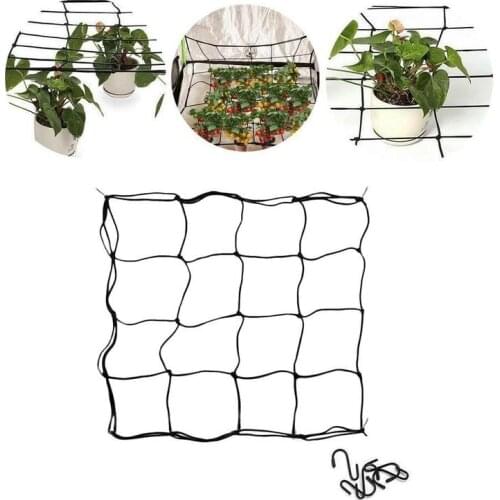 80*80cm Elastic Rubber Growing Tent Vine Plants Climbing Trellis Plant Support Netting For Vegetab Flower Growth Net Garden Tool