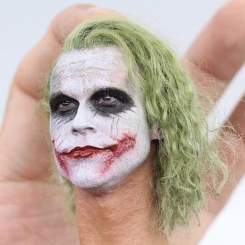 Hottoys adam2.0 1/6 The Joker plant hair head Sculpture Repainted version joker head male body
