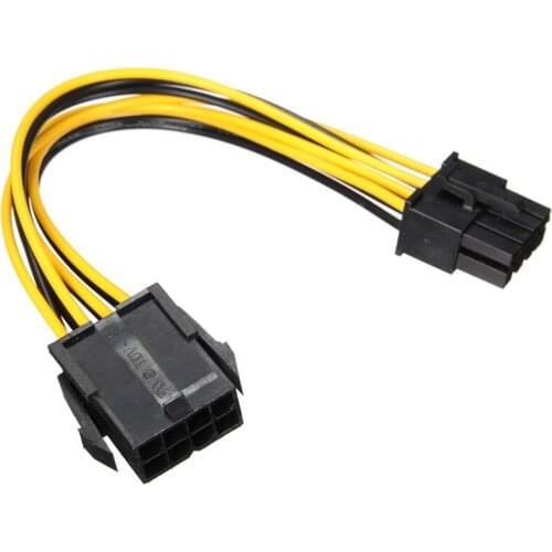 HPCI-E 8Pin Male to 8 Pin Male GPU Power Extension Cable 18AWG Ribbon Cable for video graphic card