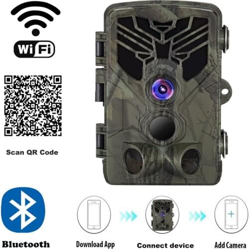 Live Show Wifi APP Camera Bluetooth Control Trail Hunting Cameras Wifi830 24MP 1296P Night Vision Wildlife Surveillance