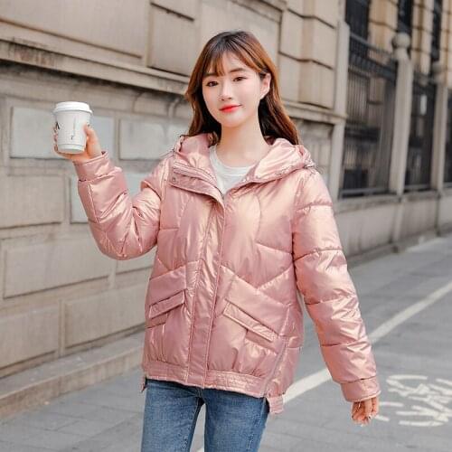 ISENMAL Short Parkas Female Winter Coat Women Autumn Jacket Girls Students Outwear Parkas for Women Winter Outwear