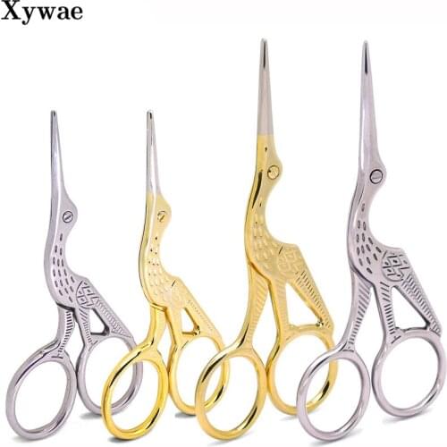 Crane Mouth Scissors Cross Stitch Antique Vintage Small Sewing Scissor Fishing Stainless Steel Thread Cutter DIY Scissors Fabric