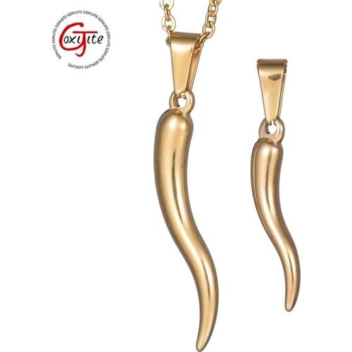 Goxijite Hot Sale Women Simple Necklace Stainless Steel Chili Necklace For Ladies Girls Necklaces Blessing Jewelry Party Gift