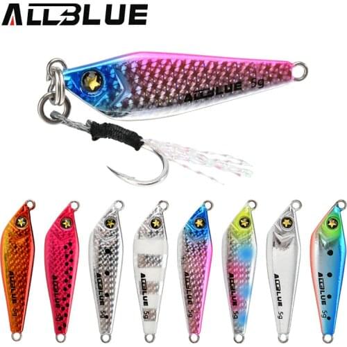 ALLBLUE ROCK 5G 7G Micro Metal Jig Shore Casting Jigging Spoon Crank Saltwater Fishing Lure Cast Artificial Bait Tackle