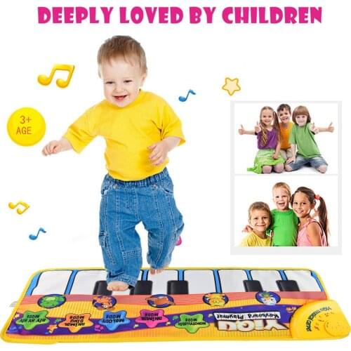 Multi-Function Childrens Music Blanket Piano Foot Step Musical Instrument Large Game Toy Carpet Crawling Mat For Kids