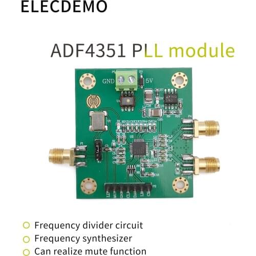 ADF4351 Module Phase-Locked Loop Module 35M-4.4GHz ADF4350 RF Signal Source Frequency Synthesizer Function demo Board