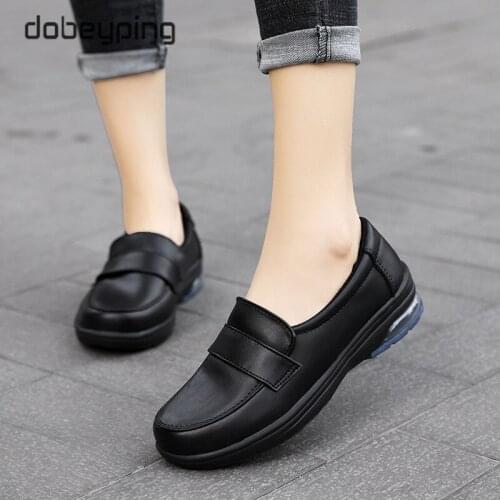 New Moccasins Autumn Womens Casual Shoes Soft Bottom Female Loafers Flat Platforms Woman Shoe Non-Slip Walking Mother Footwear