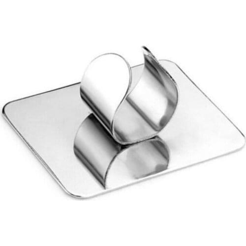 New Nail Makeup Palette Ring Small Square Tools Finger Mix Color Manicure Eyeshadow Cream Accessories Plat Stainless Steel