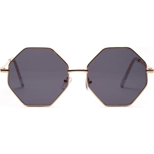 Women Retro Classic polygon Sunglasses Men Women Luxury Vintage Black Mirrors Colour transparent lens Square Sun Glasses UV400