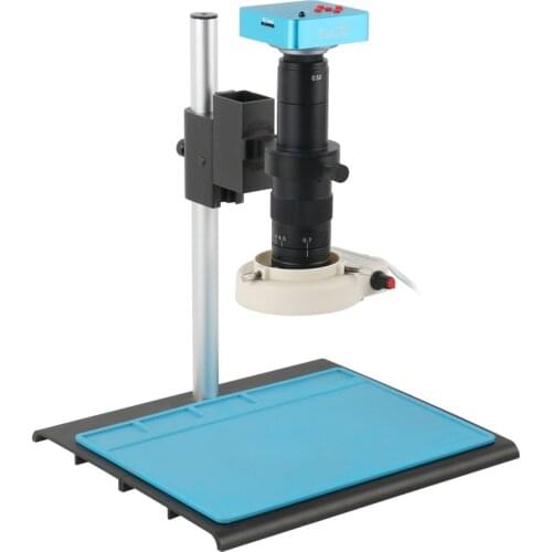 38MP 2K HDMI USB Industrial Electronic Digital 100x Video Microscope Camera Set Fo Phone PCB SMD CPU Soldering Watch Repair