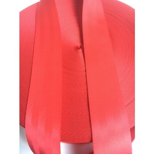 Red 3-36 meters a roll 3 C quality car seat belt webbing for safety harness ribbon strap for DIY car seat