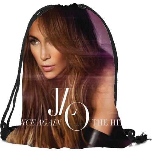 Custom Backpacks Jennifer Lopez Printing Pattern Drawstring Bags Travel Backpack Women daily Casual Girls knapsack