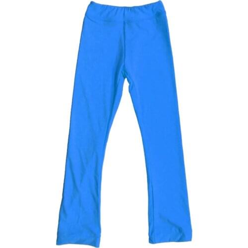 Figure Skating Pants Girls Solid colorful Ice Skating Trousers thin fleece Adult Training leggings Team wear Skiing Leggings kid