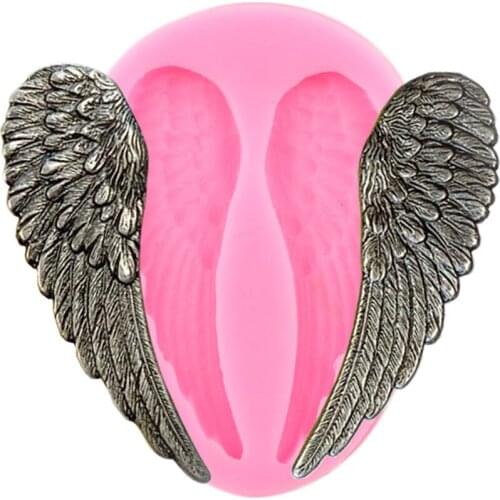 3D Baby Wings Silicone Molds DIY Baking Fondant Chocolate Mold Baby Birthday Cake Decorating Tools Candy Polymer Clay Moulds