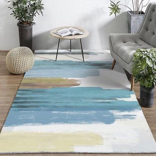 Scandinavian Minimalist Modern Living Room Bedroom Washable Carpet Coffee Table Mat Bedside Blanket Carpet Bathroom Floor Mats F