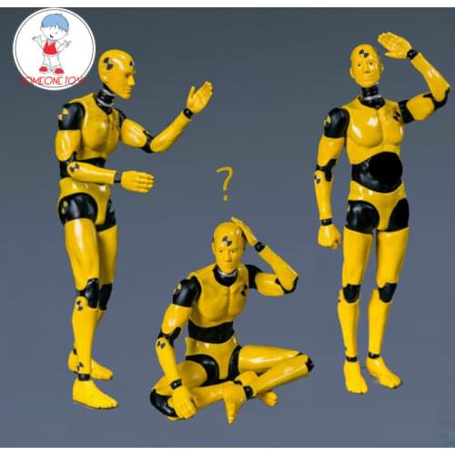 Hot sale 1:12 CRASH TEST DUMMY TESTMAN Movable Figure DPS02 fit Male Action soldier Figure DIY Doll model Collectible Toy gifts