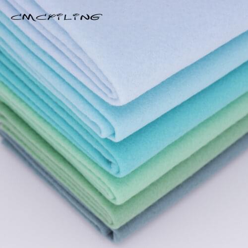 CMCYILING 25cmx28cm 6Pcs/Lot Patchwork Soft Felt Fabric For Needlework DIY Sewing Dolls Crafts Polyester Cloth