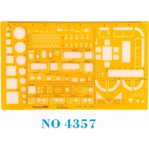 1:50 Architecture Decoration Furniture Design Symbols Drawing Drafting Template Stencil No 4357