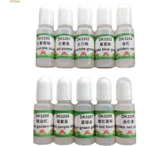 10 Colors Epoxy UV Resin Pigment Epoxy Resin Dye DIY Art Crafts Liquid Colorant