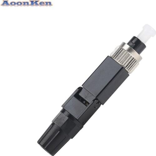 10pcs/lots Embedded FTTH Fiber Optic Quick Connector FTTH FC/PC SM Fiber Optic Field Assembly Fast Connector